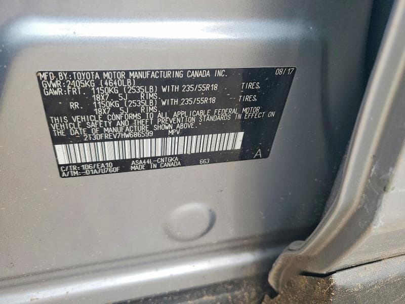 2017 TOYOTA RAV4 LIMITED 13