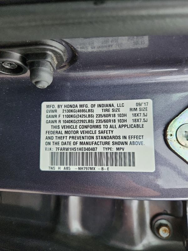 2017 HONDA CR-V EX 13