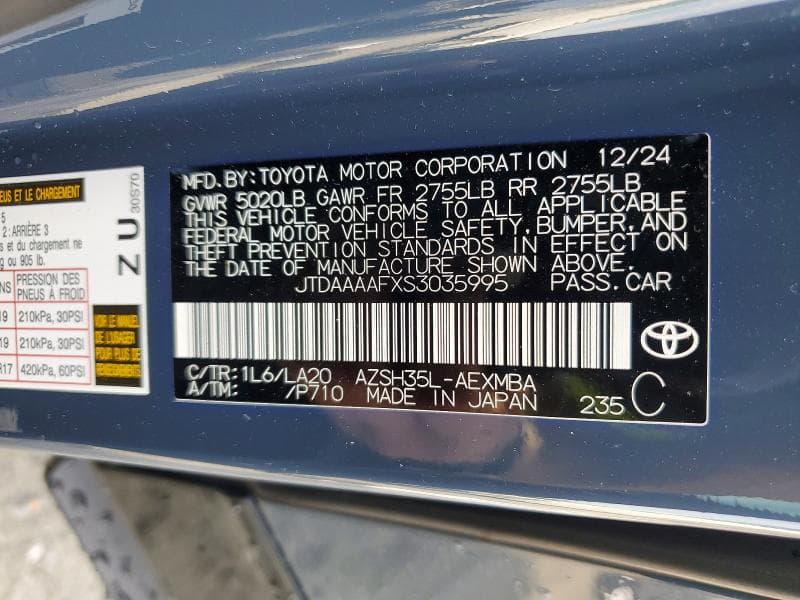 2025 TOYOTA CROWN XLE 12