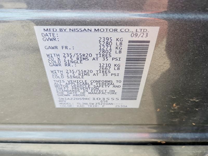 2024 NISSAN MURANO PLATINUM 13