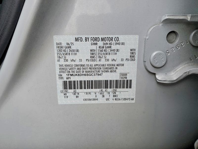 2025 FORD EXPLORER ACTIVE ACTIVE 13