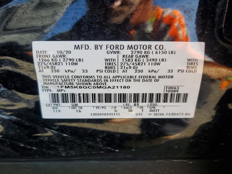 2021 FORD EXPLORER ST ST 14