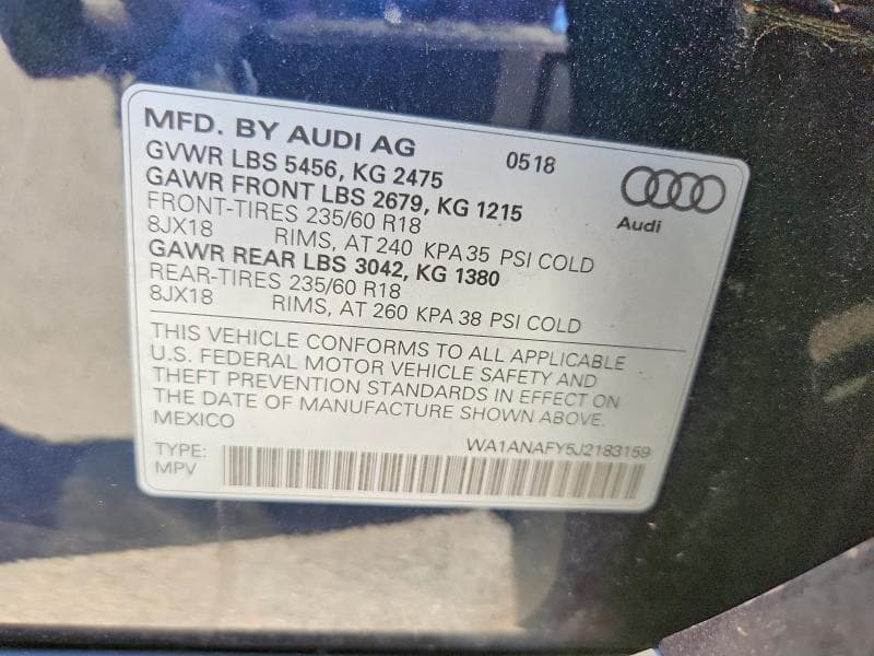 2018 AUDI Q5 PREMIUM 14
