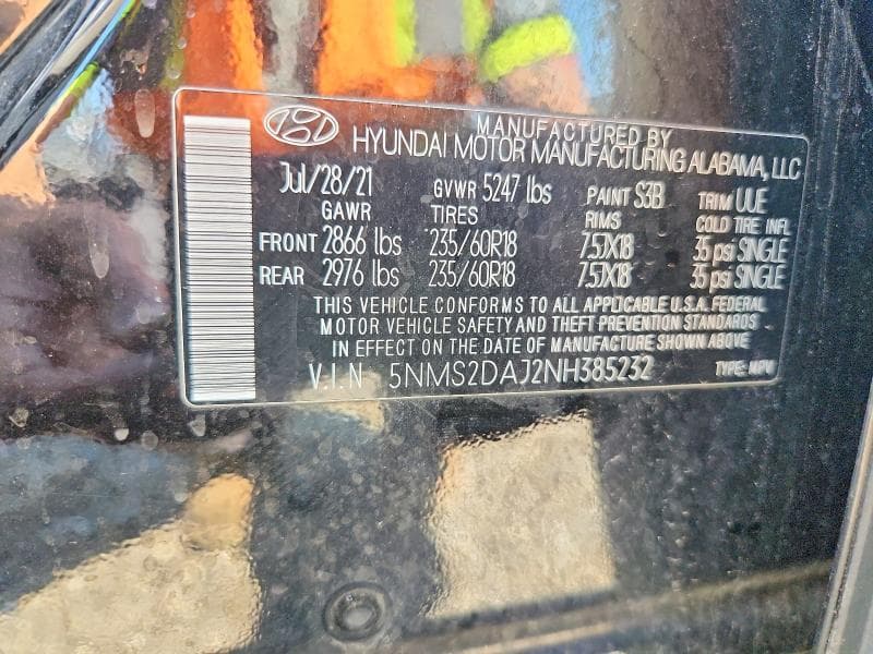 2022 HYUNDAI SANTA FE SEL SEL 13