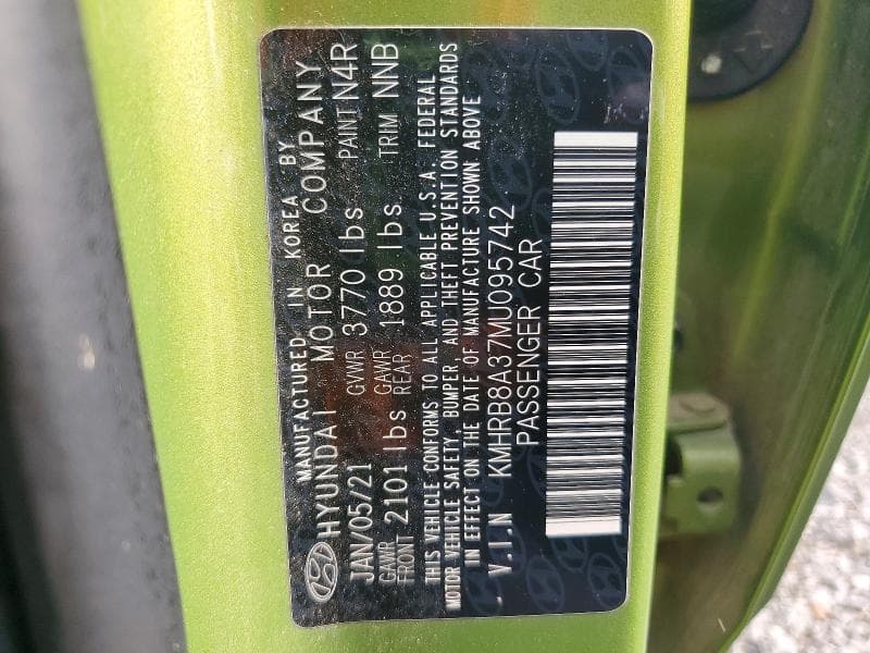 2021 HYUNDAI VENUE SE SE 12