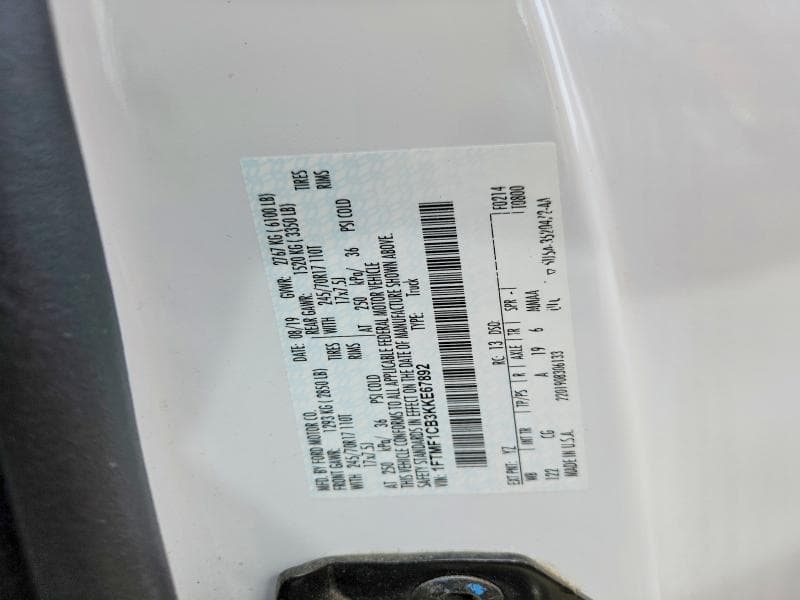 2019 FORD F150 13