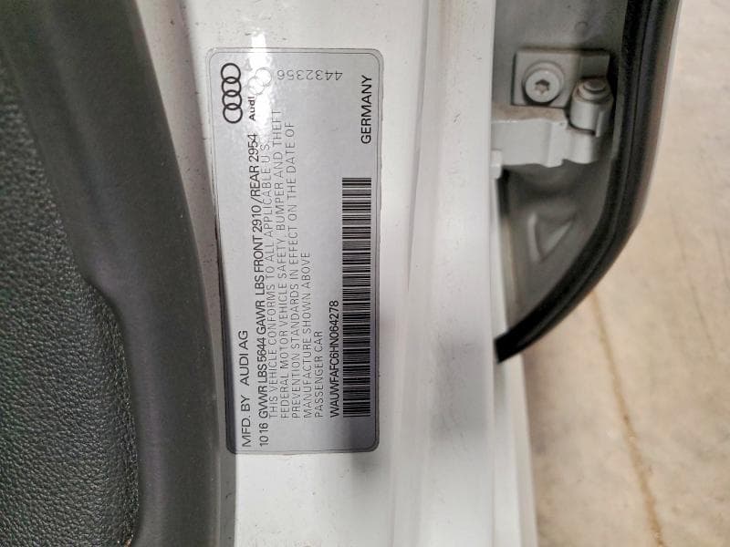 2017 AUDI S7 PREMIUM PLUS 12
