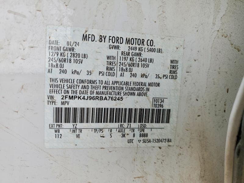 2024 FORD EDGE SEL 14