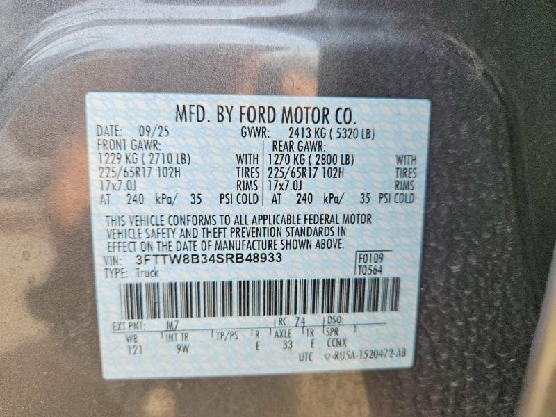 2025 FORD MAVERICK XL XL 12
