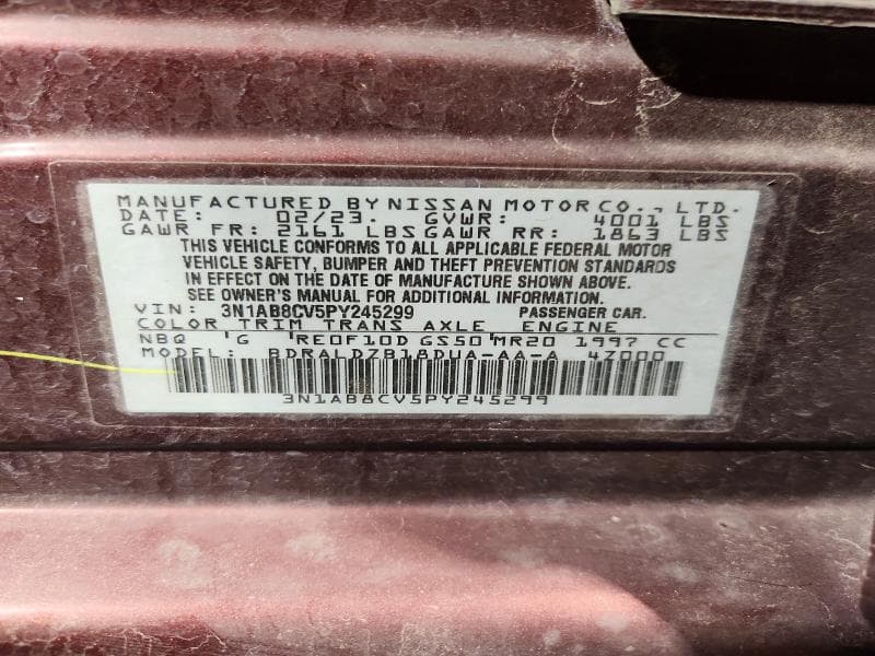 2023 NISSAN SENTRA SV 12