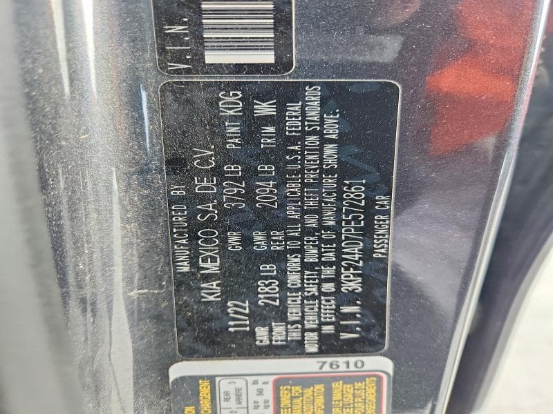 2023 KIA FORTE LXS 12