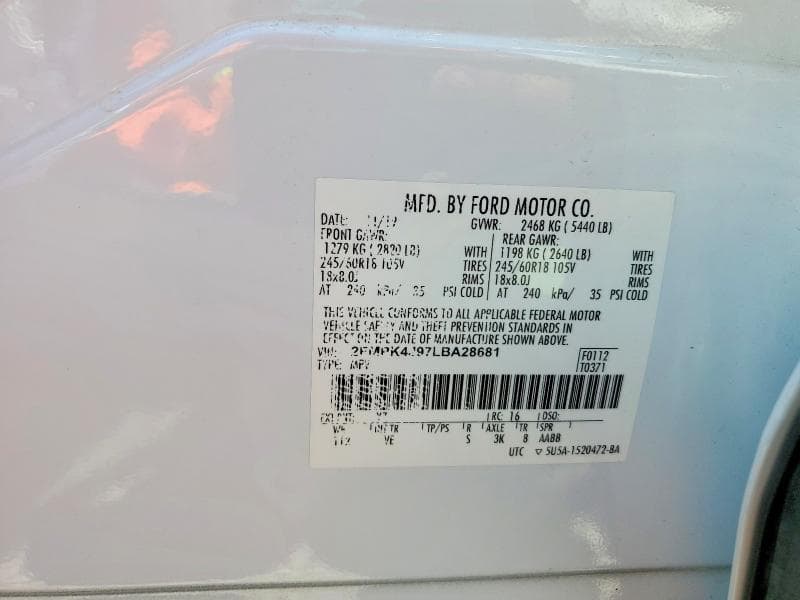 2020 FORD EDGE SEL 13