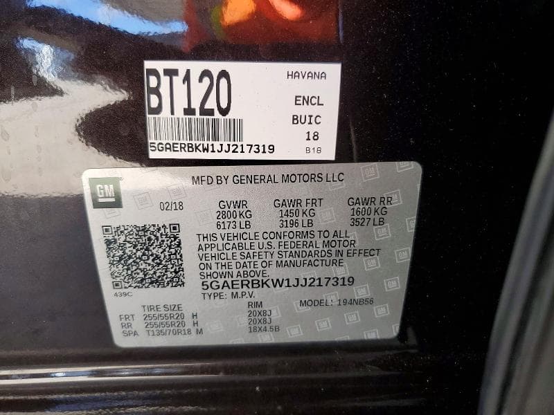 2018 BUICK ENCLAVE ESSENCE ESSENCE 14