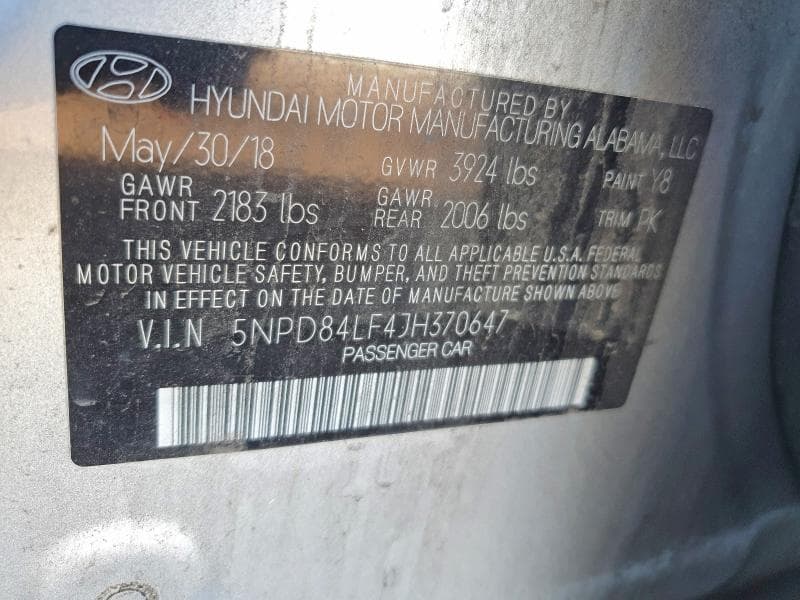 2018 HYUNDAI ELANTRA VALUE EDITION VALUE EDITION 12