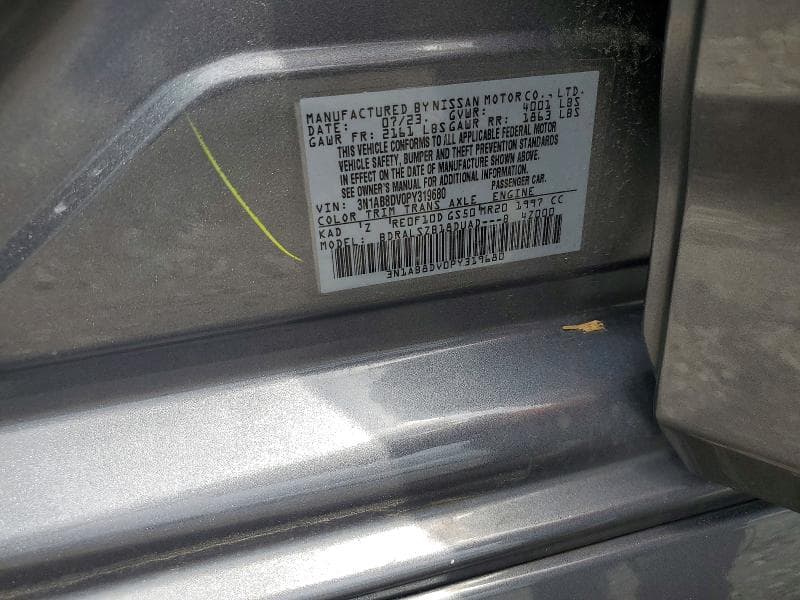 2023 NISSAN SENTRA SR 12