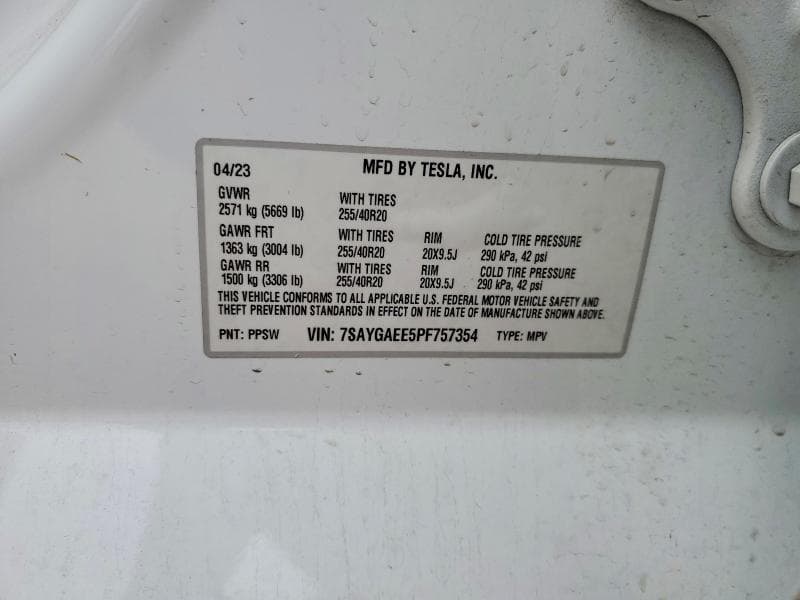2023 TESLA MODEL Y 12
