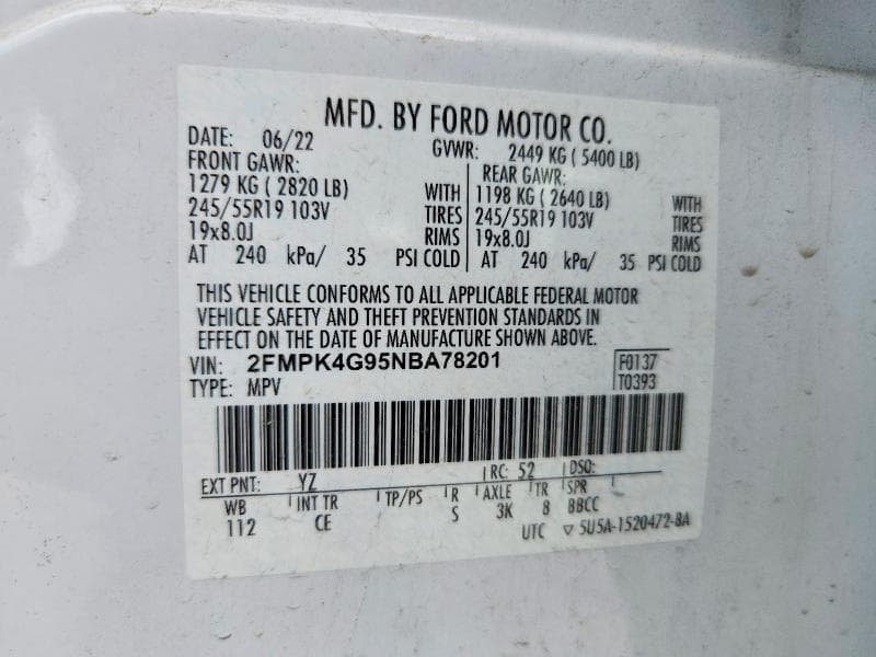 2022 FORD EDGE SE SE 13