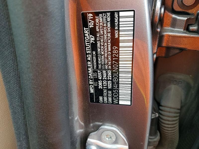 2020 MERCEDES-BENZ CLA 250 4MATIC 250 4MATIC 12
