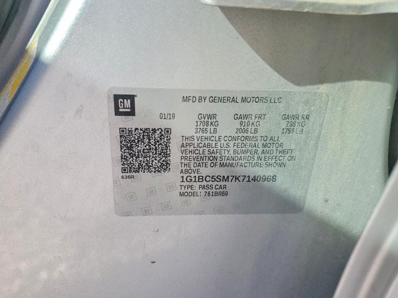 2019 CHEVROLET CRUZE LS 13