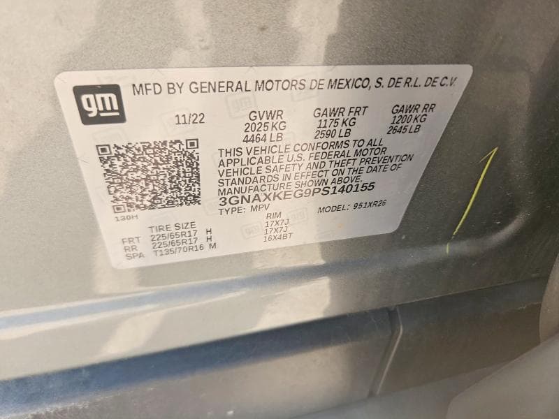 2023 CHEVROLET EQUINOX LT LT 12