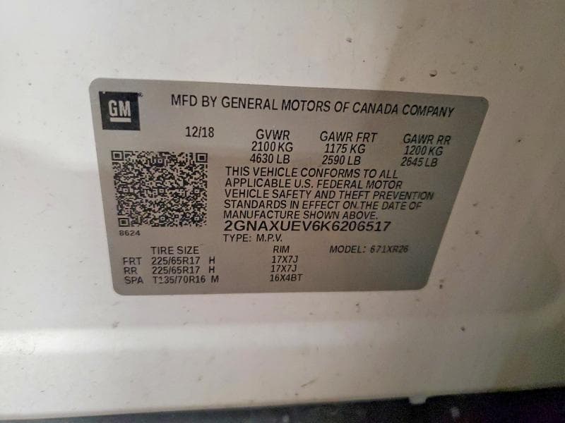 2019 CHEVROLET EQUINOX LT 13