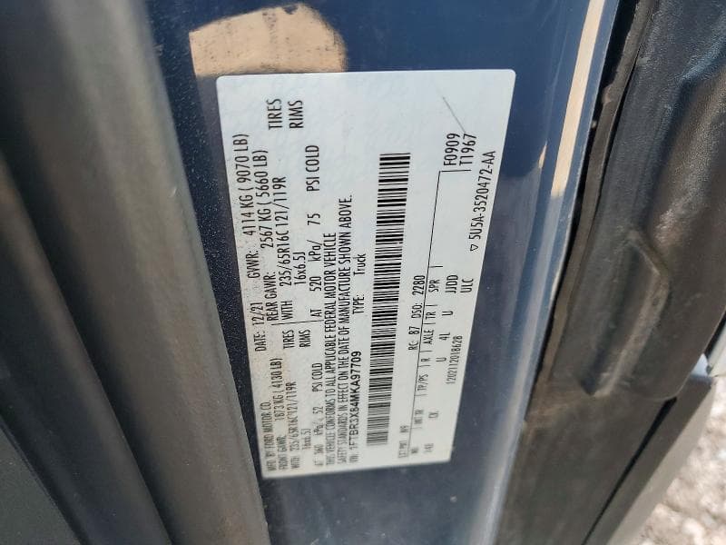 2021 FORD TRANSIT 250 DELIVERY VAN 13