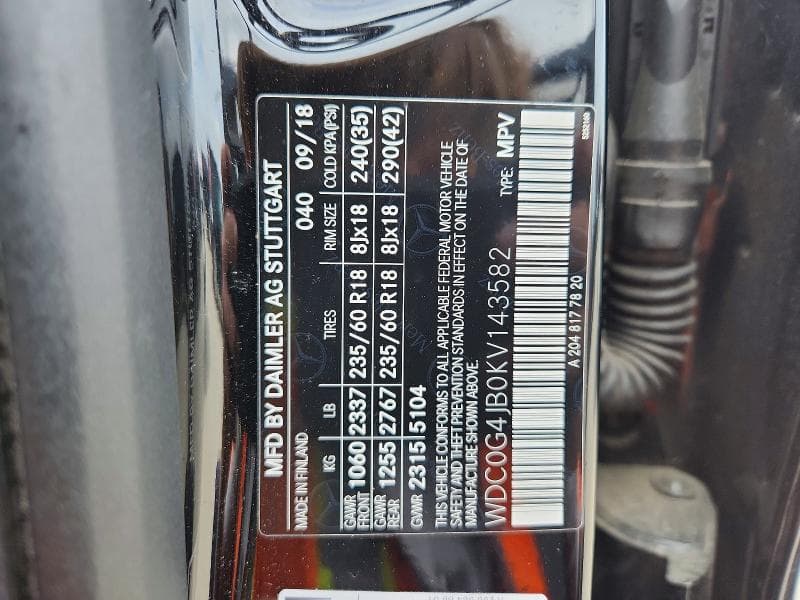 2019 MERCEDES-BENZ GLC 300 300 13