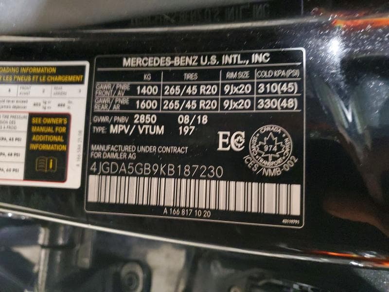 2019 MERCEDES-BENZ GLE 400 4MATIC 14