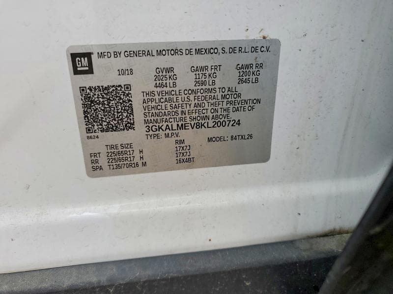 2019 GMC TERRAIN SLE 12