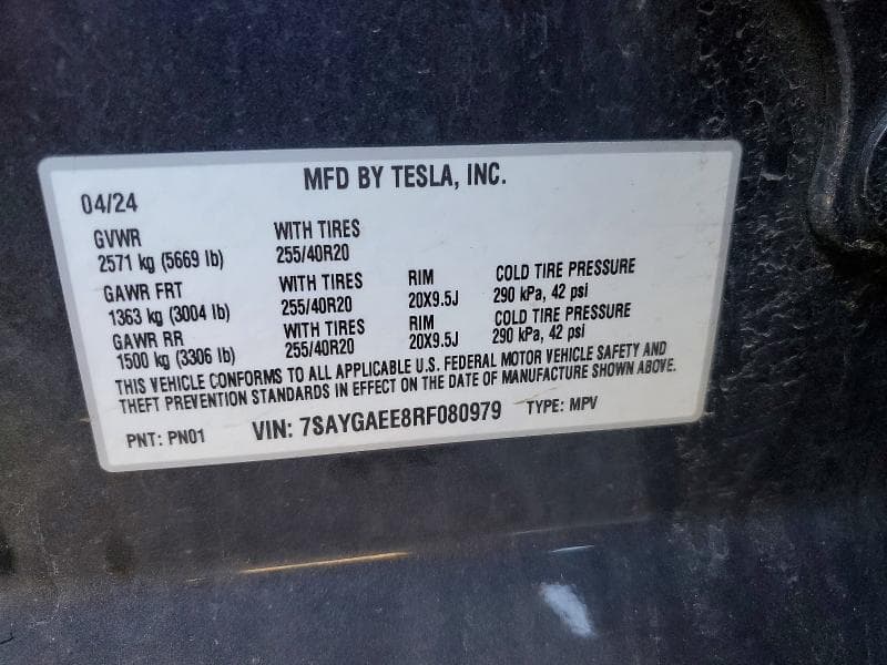2024 TESLA MODEL Y 13