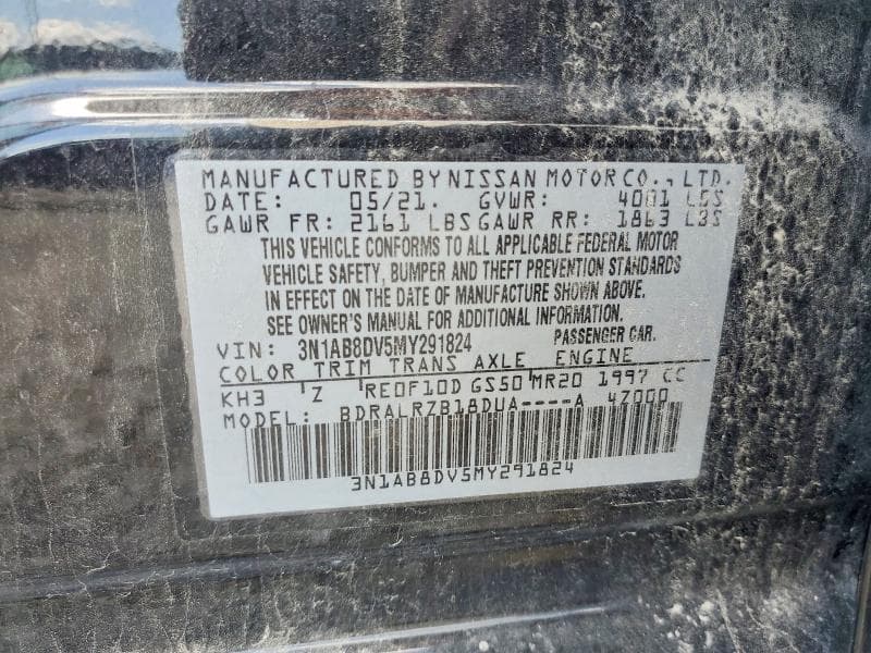 2021 NISSAN SENTRA SR 12