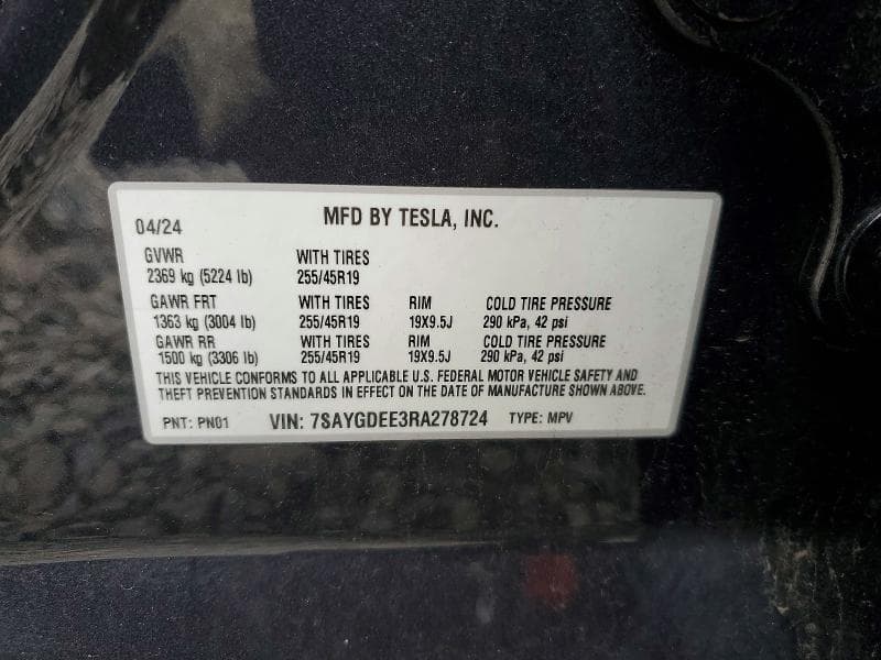 2024 TESLA MODEL Y 12