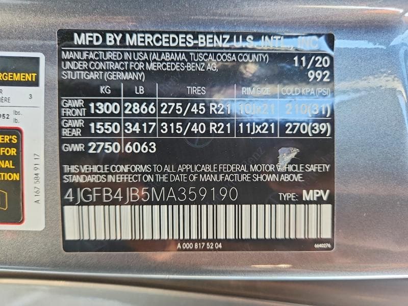 2021 MERCEDES-BENZ GLE 350 13