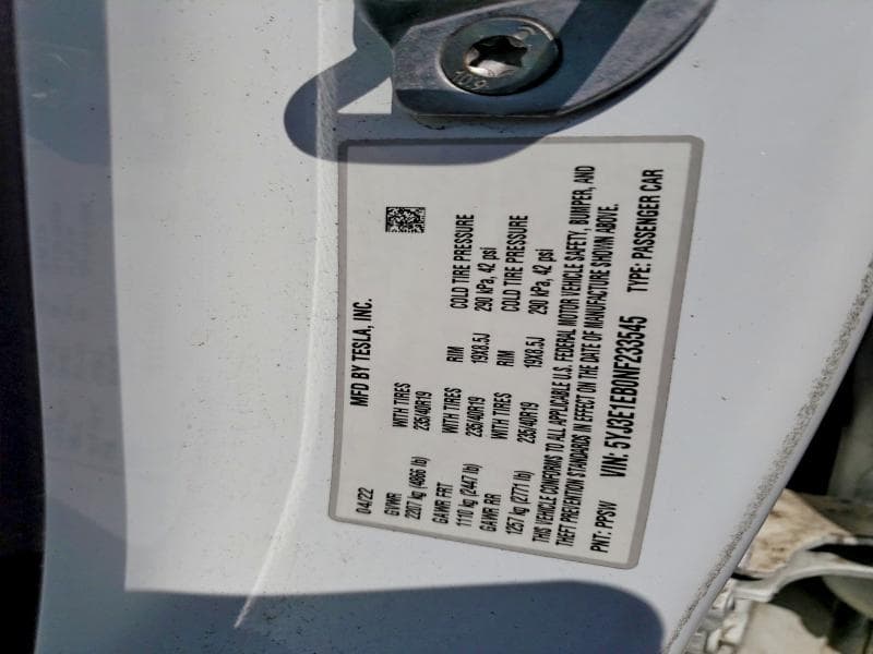 2022 TESLA MODEL 3 12