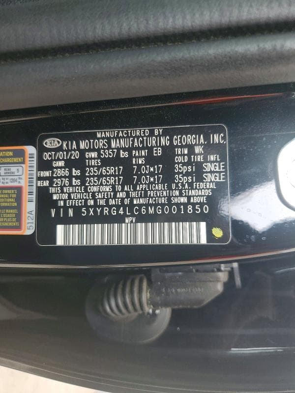 2021 KIA SORENTO LX 13