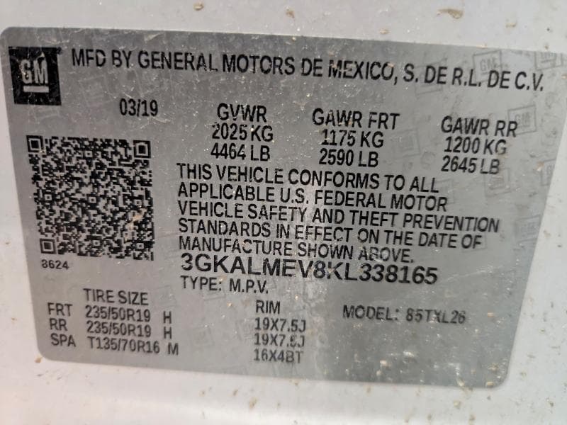 2019 GMC TERRAIN SLE 12
