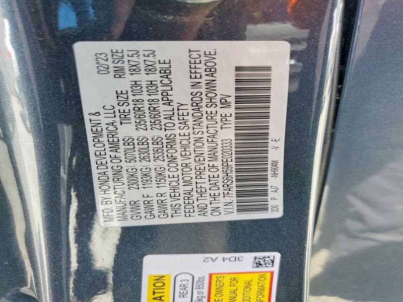 2023 HONDA CR-V SPORT SPORT 14