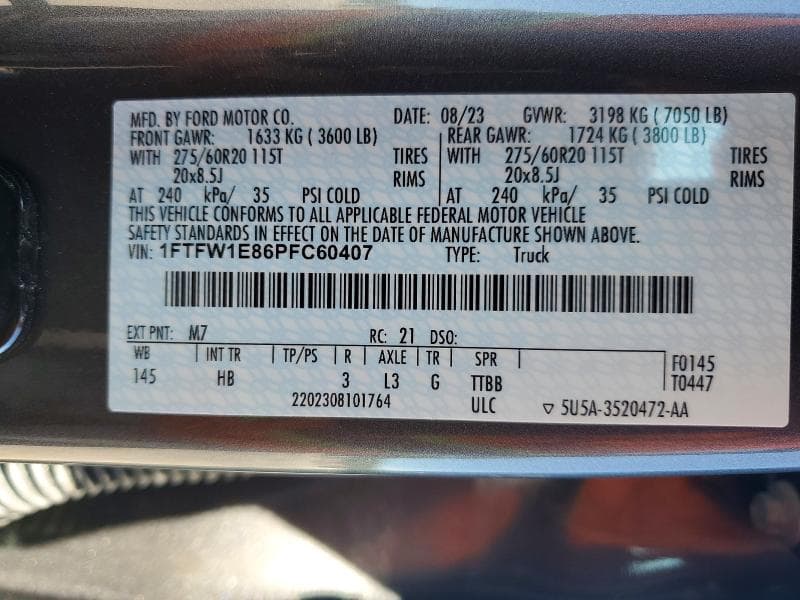 2023 FORD F150 SUPERCREW 13