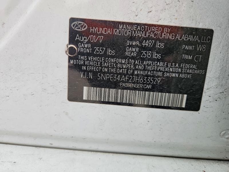 2018 HYUNDAI SONATA SEL 13