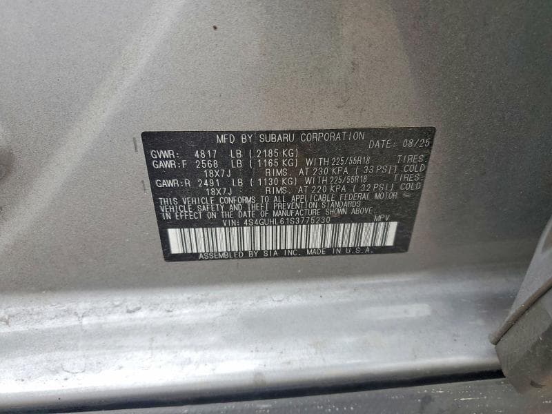 2025 SUBARU CROSSTREK LIMITED LIMITED 13