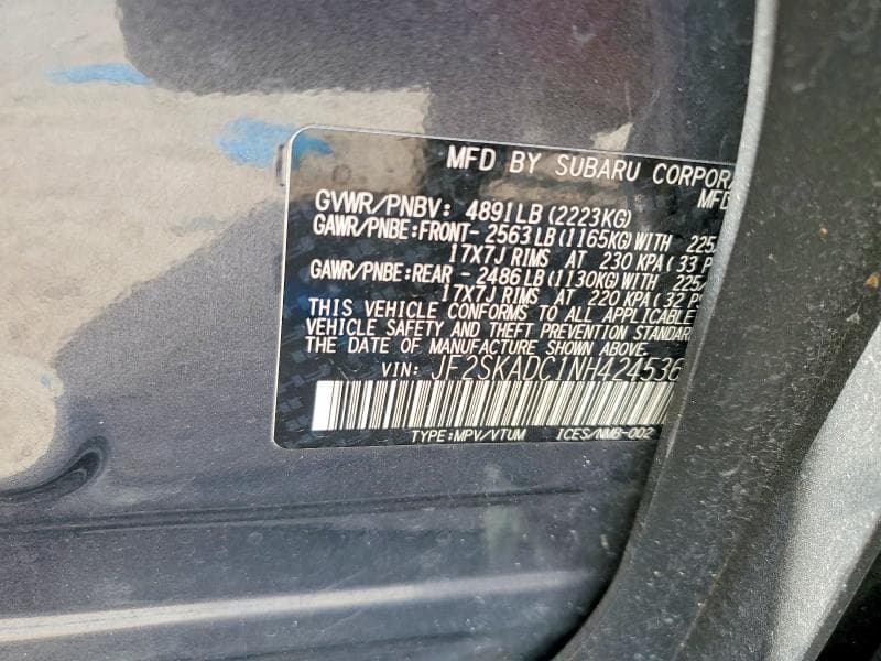 2022 SUBARU FORESTER PREMIUM PREMIUM 13