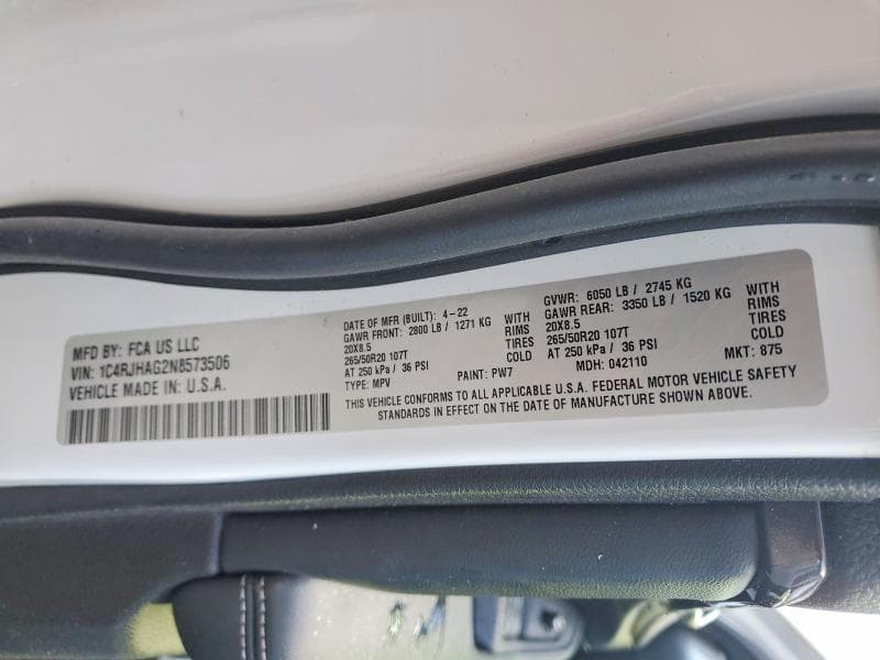 2022 JEEP GRAND CHEROKEE LAREDO LAREDO 14