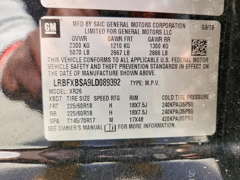 2020 BUICK ENVISION PREFERRED PREFERRED 13