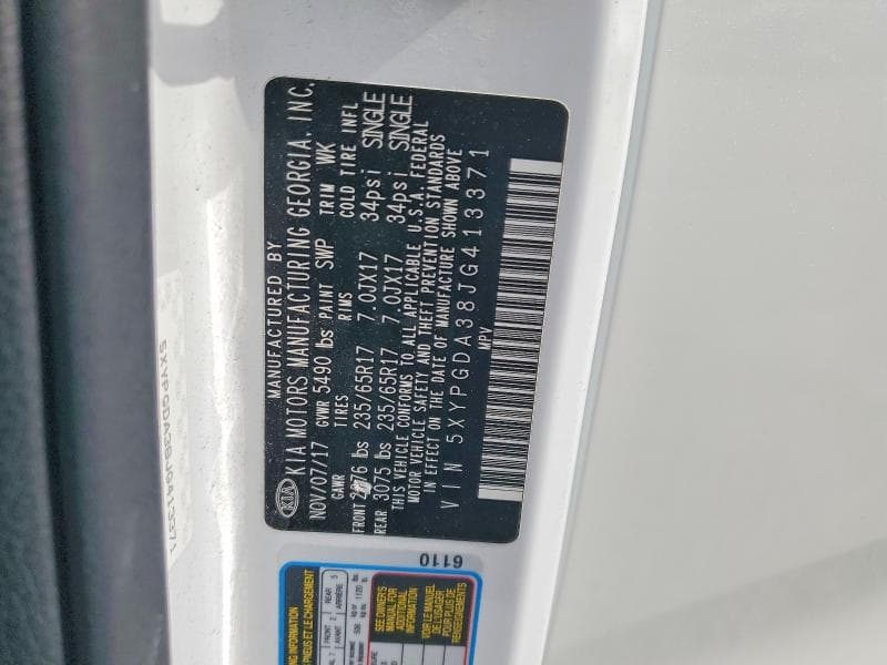 2018 KIA SORENTO LX 13