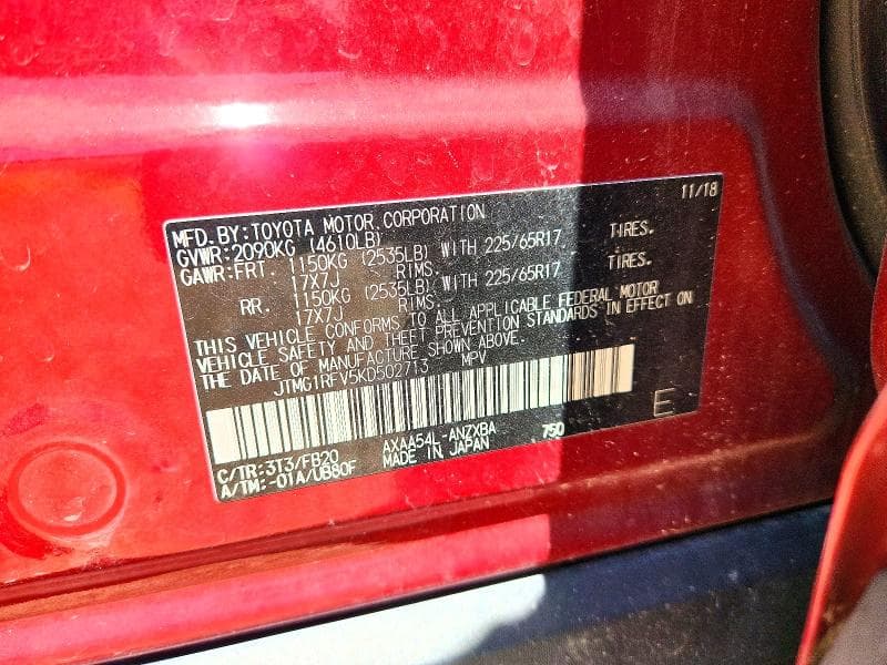 2019 TOYOTA RAV4 LE LE 13