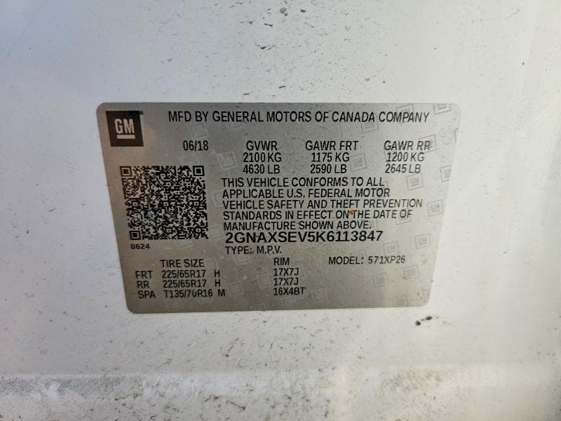 2019 CHEVROLET EQUINOX LS 13