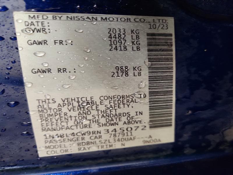 2024 NISSAN ALTIMA SR SR 13