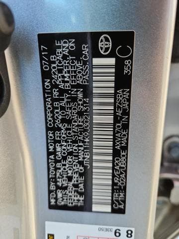 2018 TOYOTA CAMRY SE SE 12