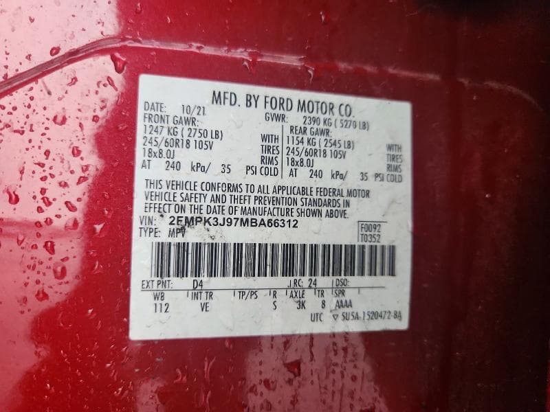 2021 FORD EDGE SEL SEL 13