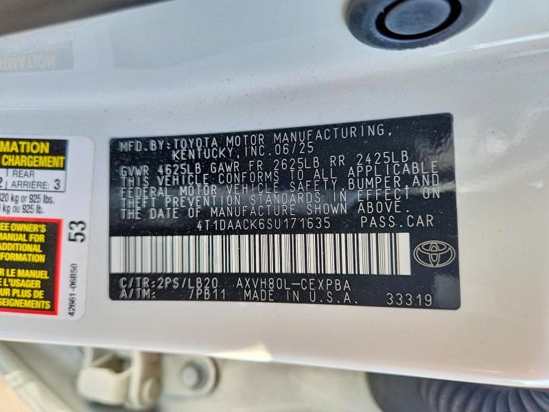 2025 TOYOTA CAMRY XSE 12